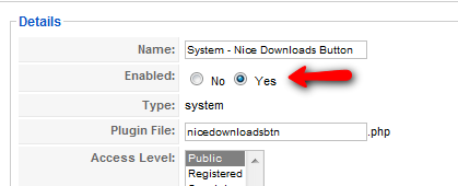 Enable Nice Downloads Button plugin